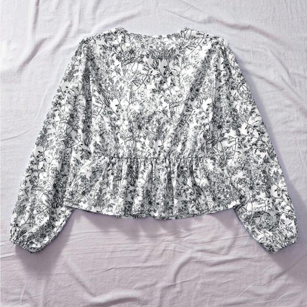 SHEIN VCAY Women’s Tie-Up Bow Shirt - Picture 2 of 6